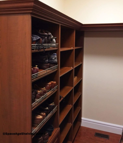 Dark Melamine Closet Organizer