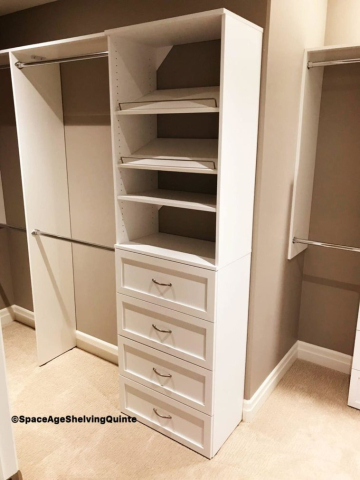 Melamine Closet Organizer with Shoe Rack